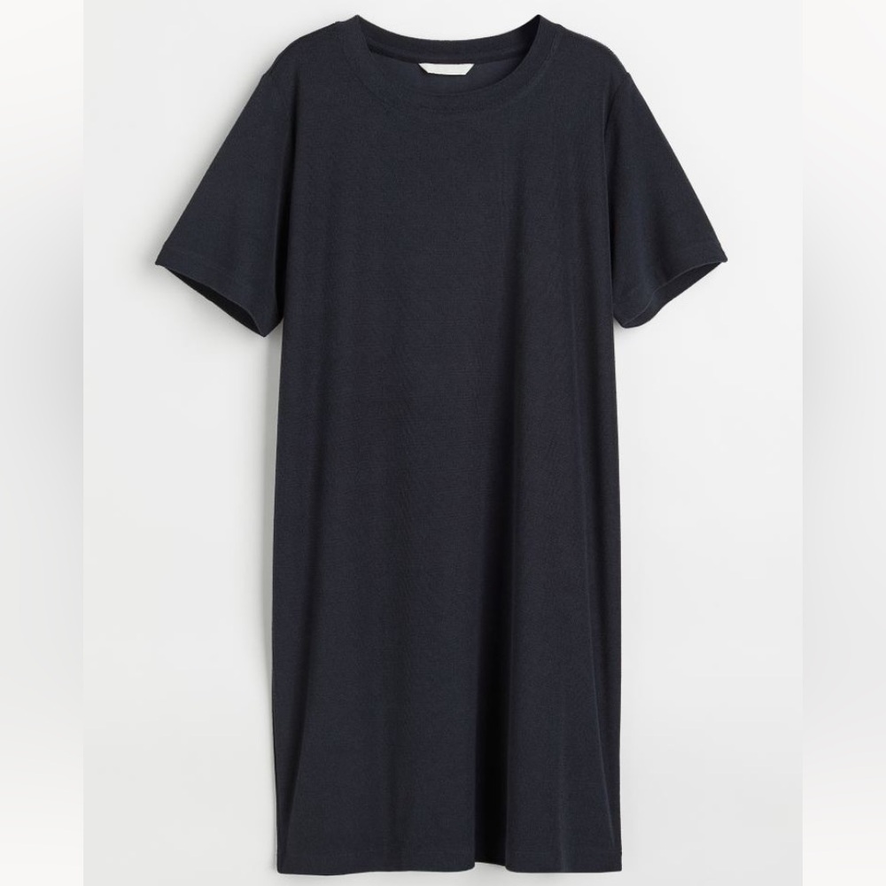 NWT H&M navy terry dress